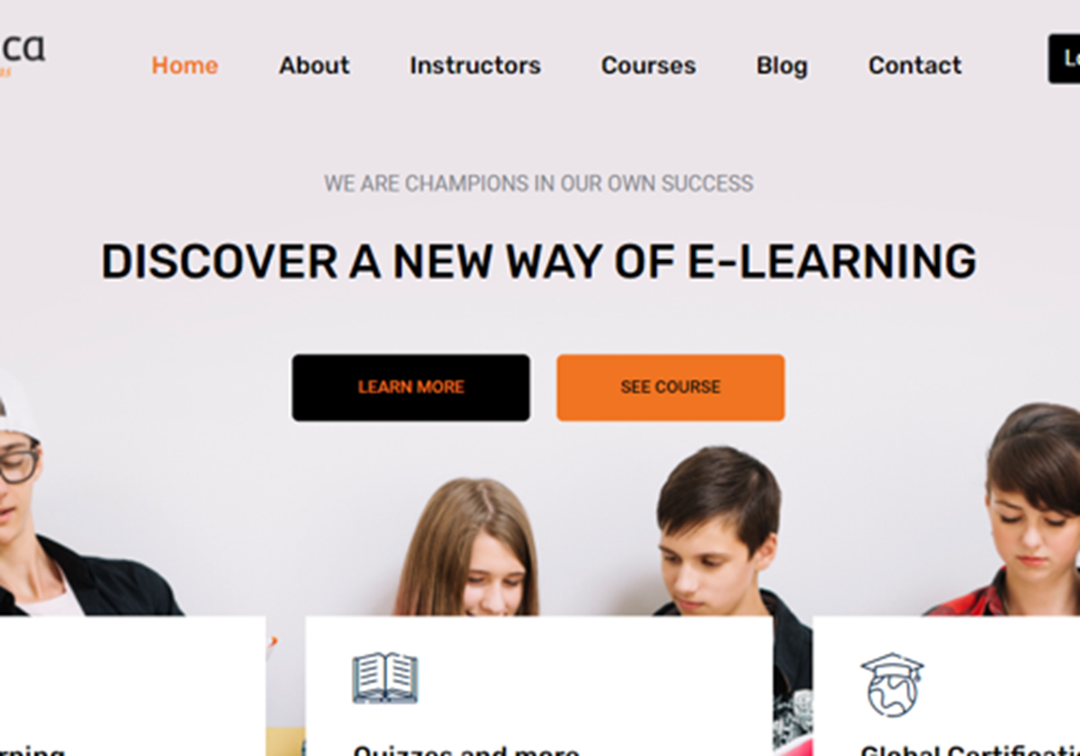 Website Development of E-learning website - edvedika- Learning Management Systems In India
