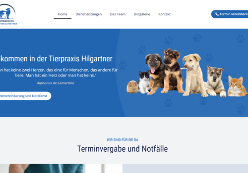 MS WEBDESIGN Project - WordPress Website Veterinary practice in Austria
