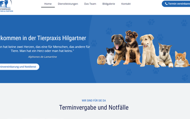 MS WEBDESIGN Project - WordPress Website Veterinary practice in Austria