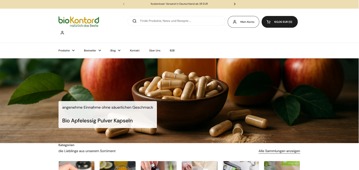 Gestion Google Ads pour bioKontor, campagnes Search et PMax