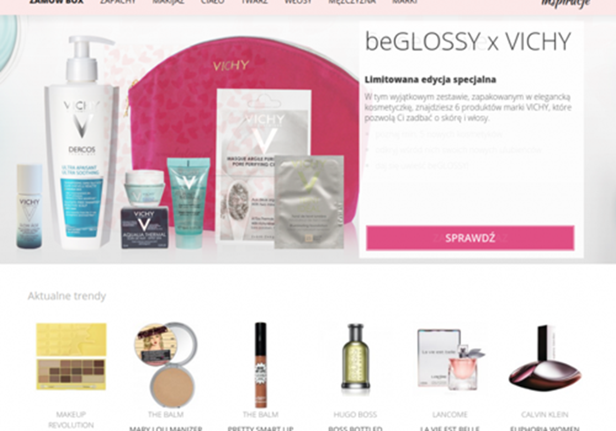 BeGlossy - buy cosmetics in the subscription model - BeGlossy