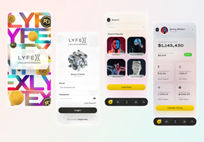 UIUX Studio Project - LYFEX - Mobile App UX/UI Design