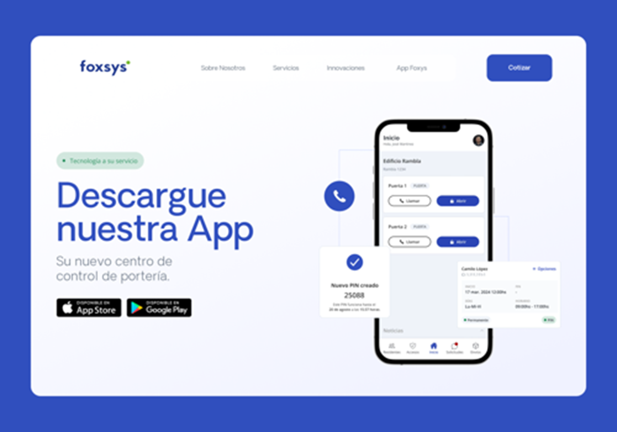 Website design, Information architecture, Tracking - Foxsys