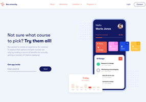Pineapple Design Project - Education platform - Web design