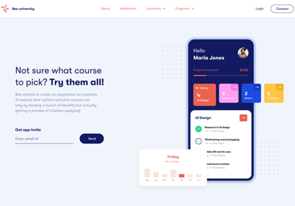 Education platform - Web design - 
