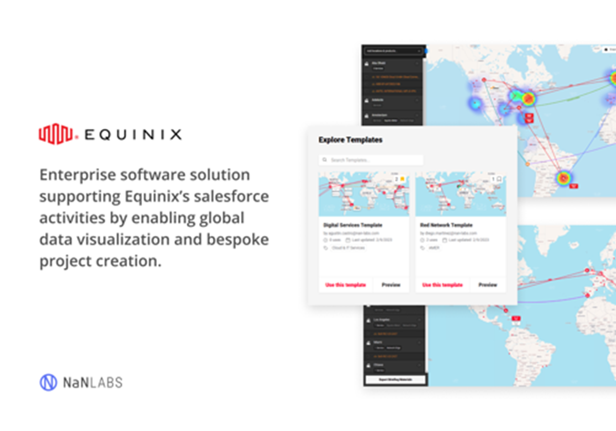 Enterprise software solution supporting sales team - EQUINIX