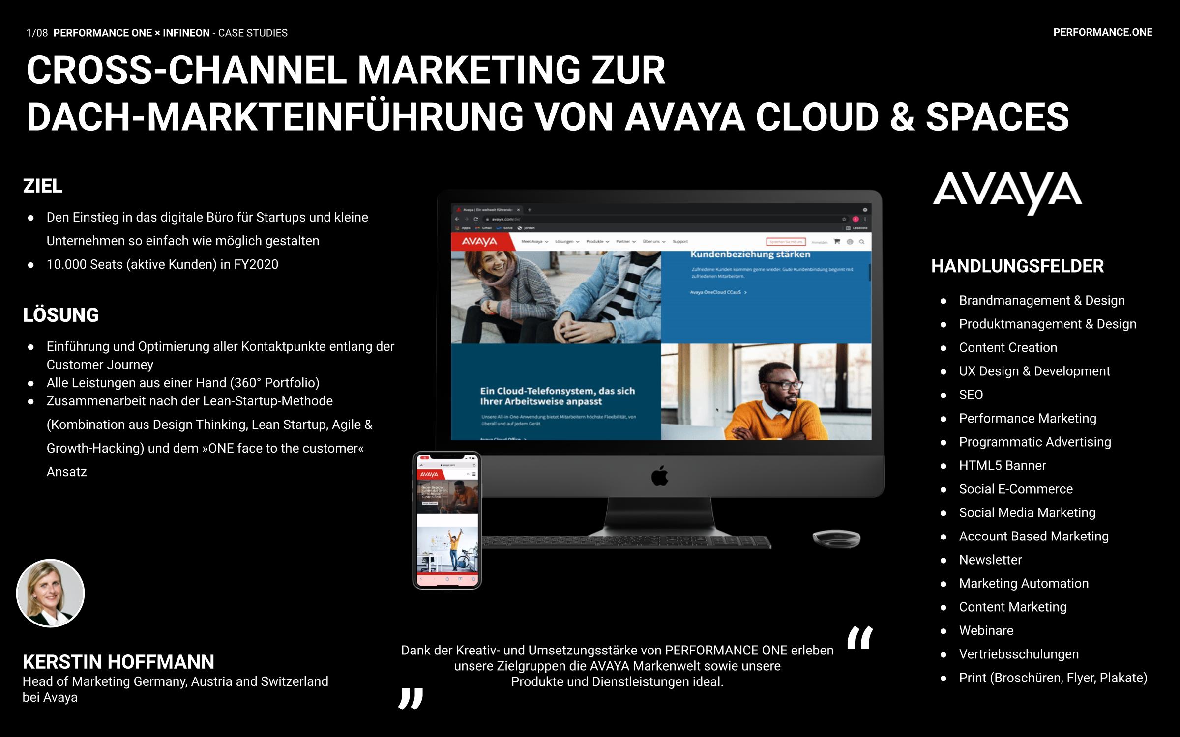PERFORMANCE ONE AG Project - AVAYA Go t market
