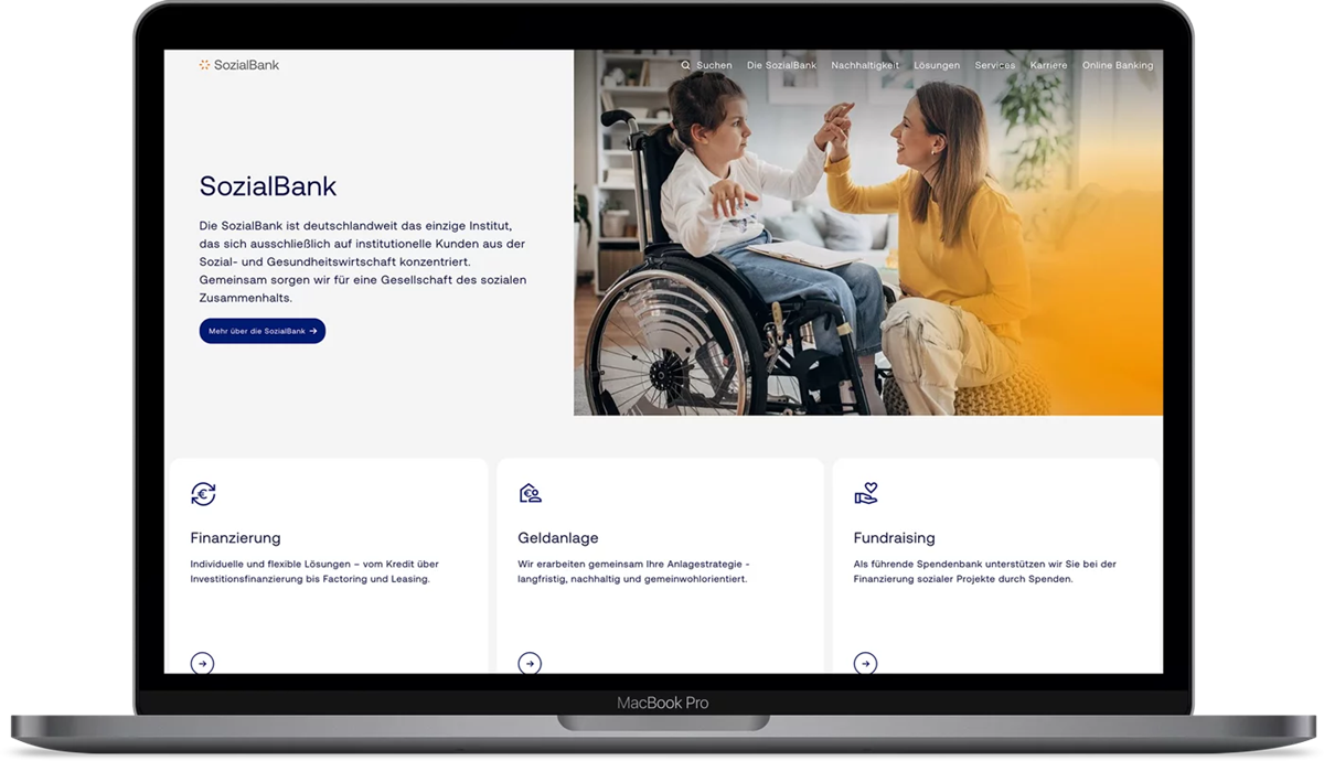 Accessible TYPO3 relaunch for SozialBank
