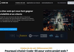 Code 66 Project - Professionnal landing Page For Website & SEO