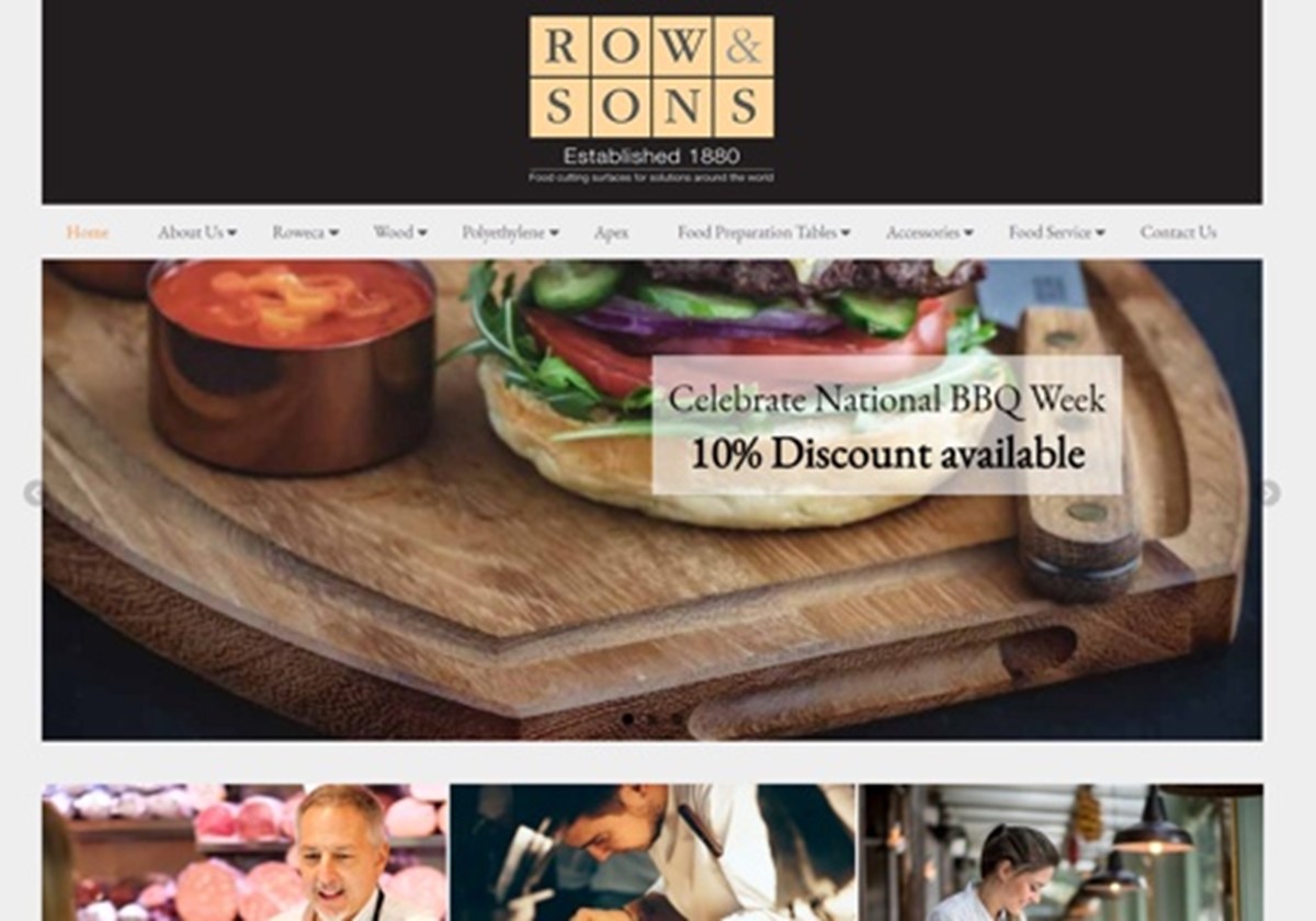 Row & Sons - Redesign & Development - Row & Sons