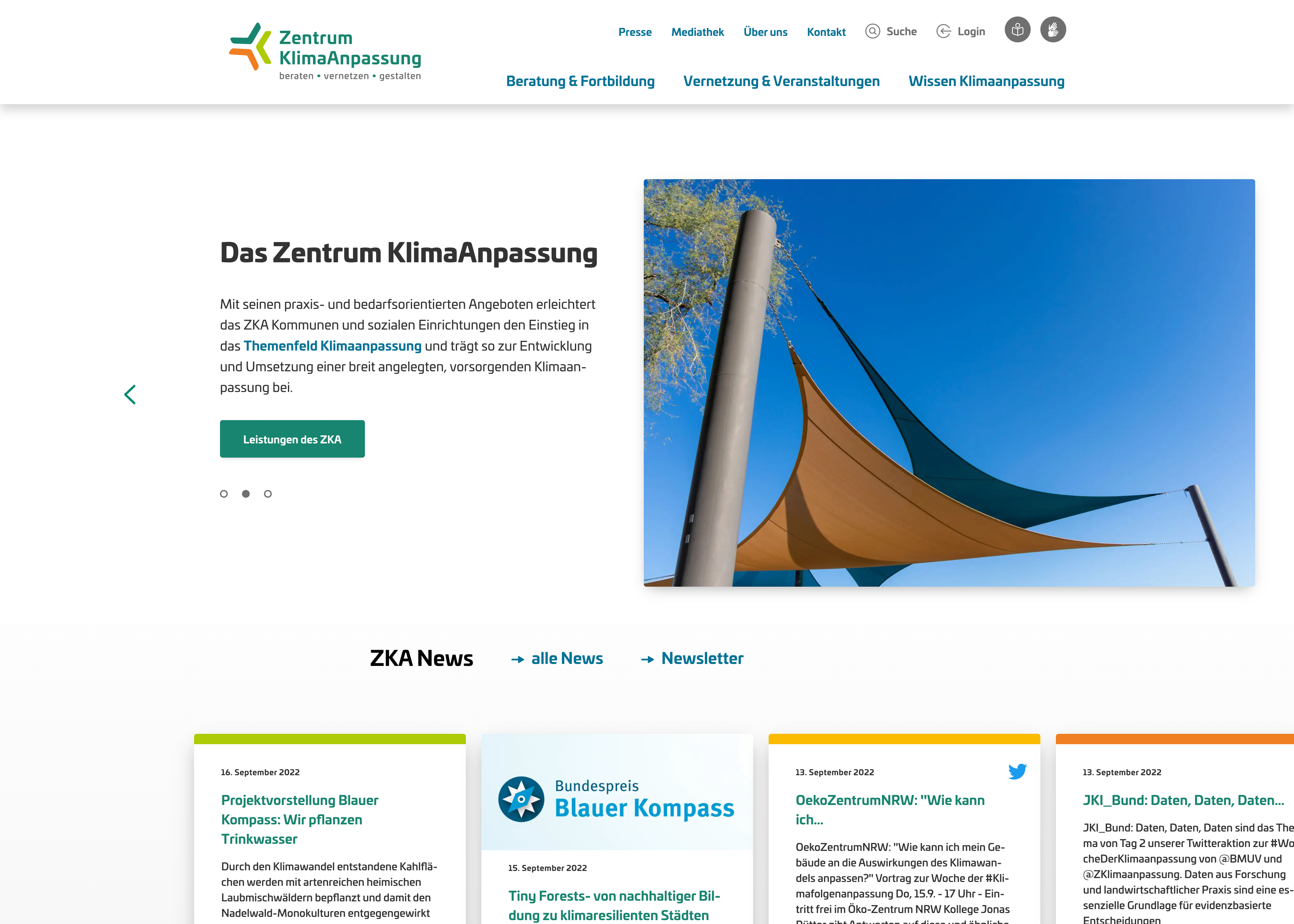 Tojio // Digital Agentur Project - Center for Climate Adaptation