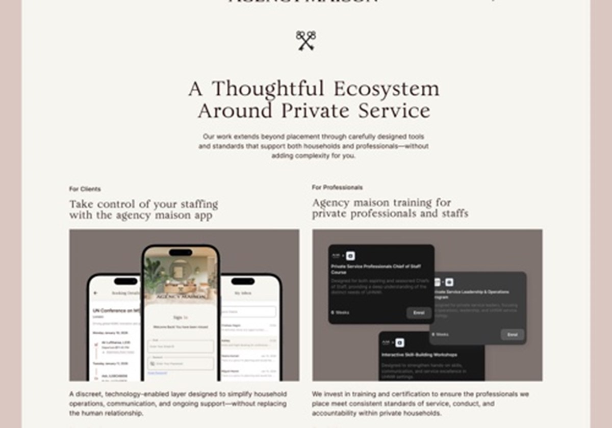 Digital experiences for US luxury household - Agency Maison