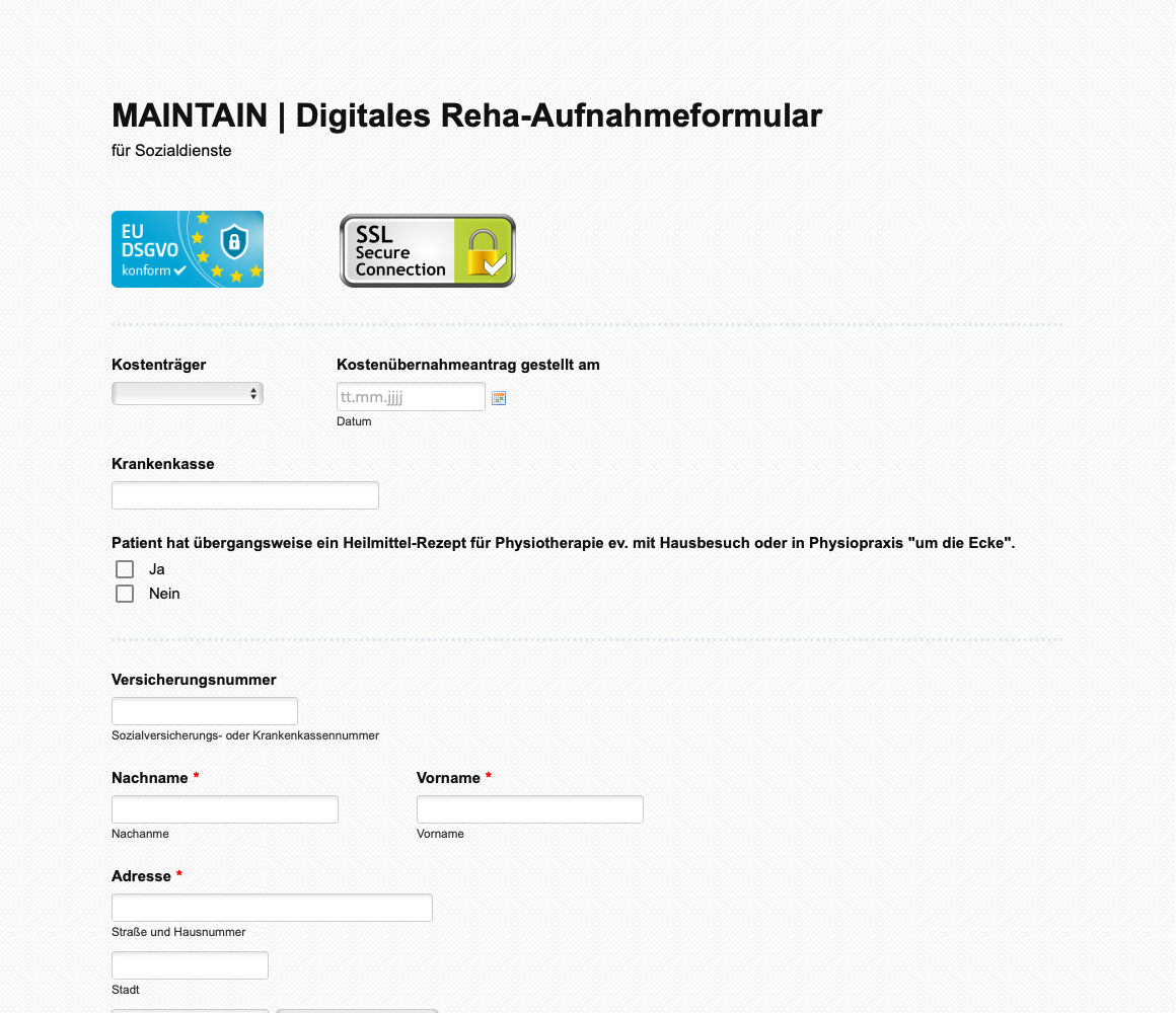 NorthRock software GmbH Project - Digital rehab registration for Germany