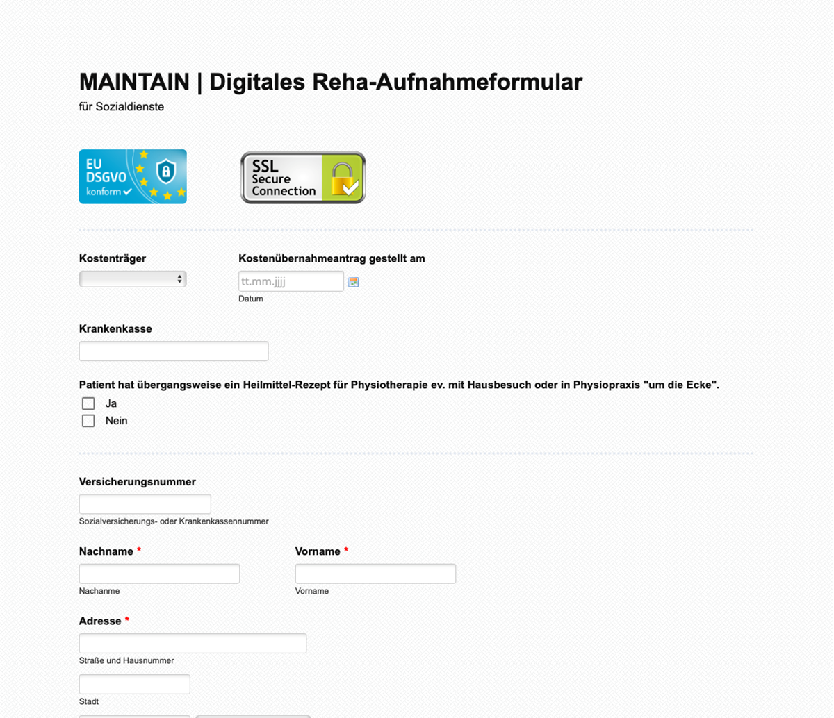 Inscription en rééducation en ligne pour l’Allemagne