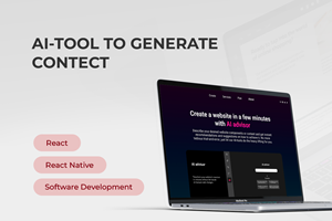 Innowise Project -  Website creation and content generation with AI tools