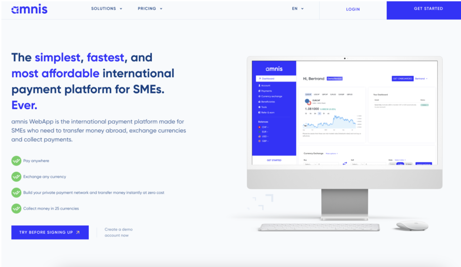 Betlace Project - Amnis WordPress website