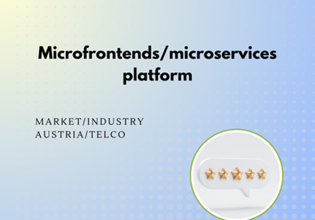 Microfrontends/microservices platform - 