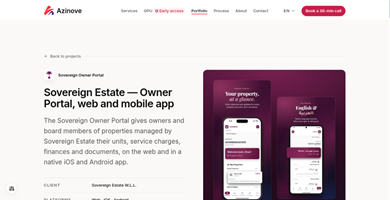 AZINOVE SAS Project - Sovereign Estate Internal Portal