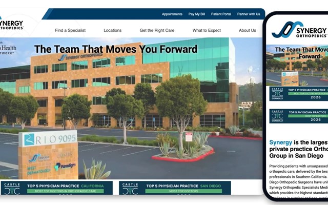 Creative Mindworks Project - Synergy Orthopedics Website