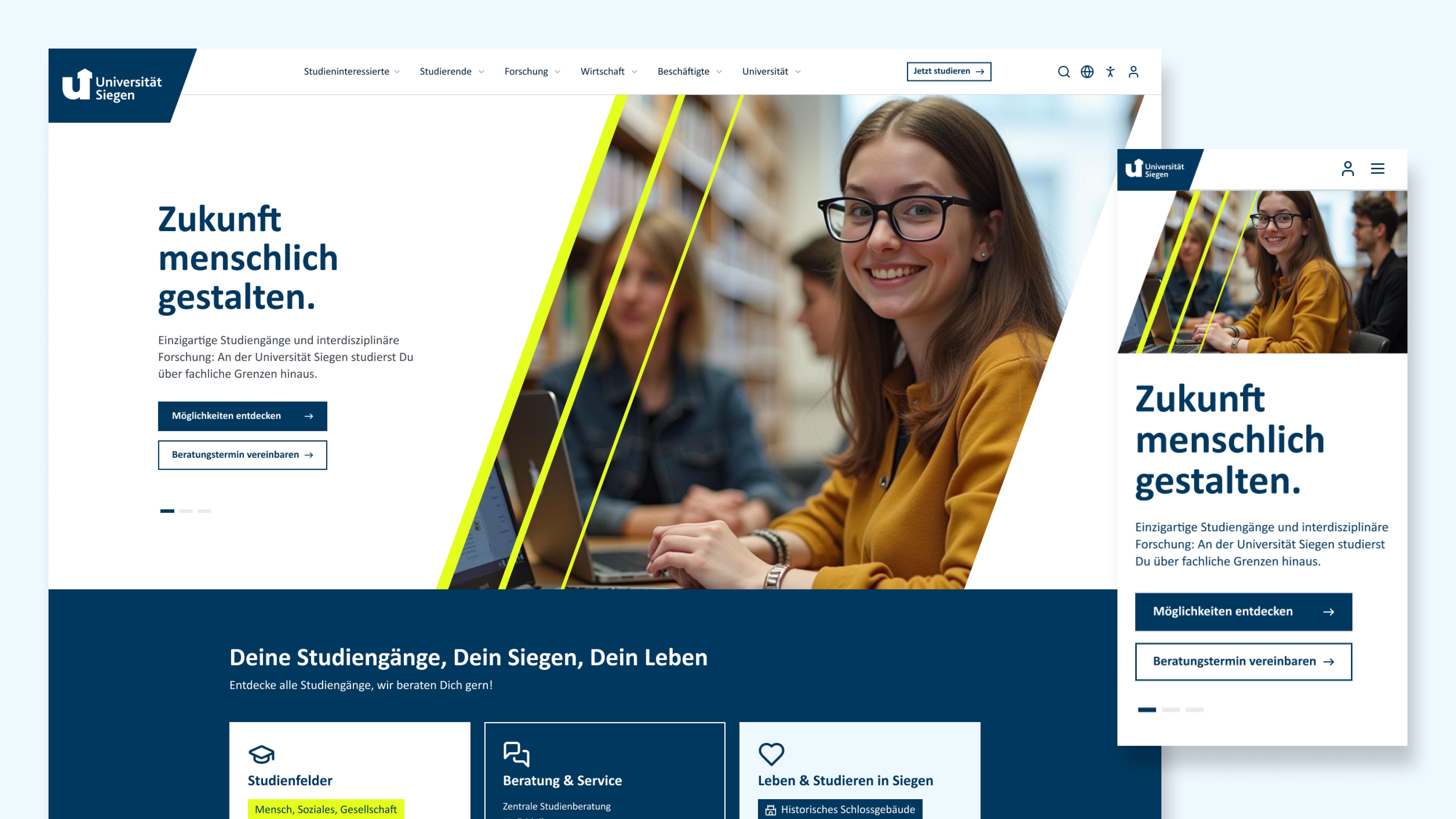 Universität Siegen, Kompletter Web-Relaunch