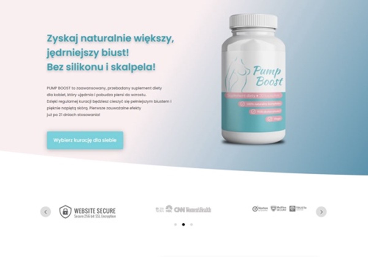Landing page based on client's requirements - 