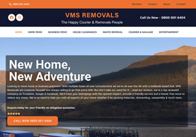 RR Webdesign Project - VMS Removals Website Design, SEO & PPC