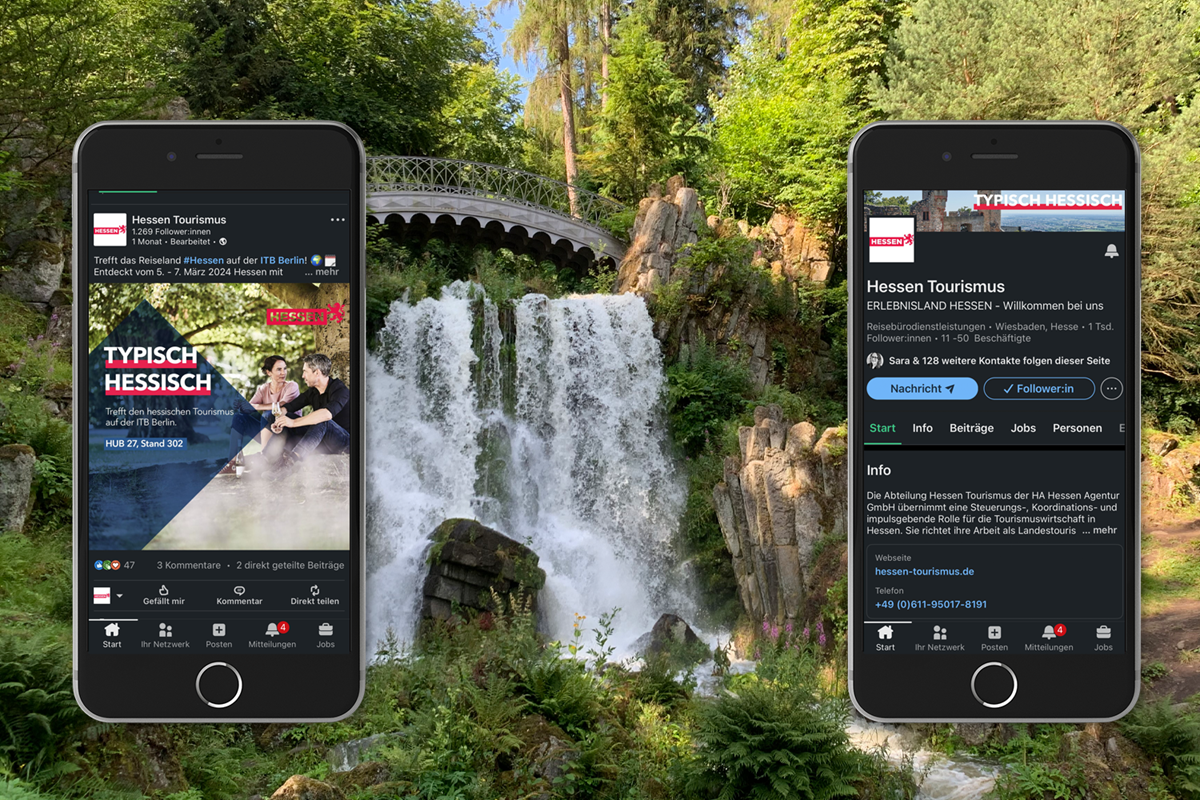 Hessen Tourismus: campagne sur les réseaux sociaux pour des événements B2B (LinkedIn)