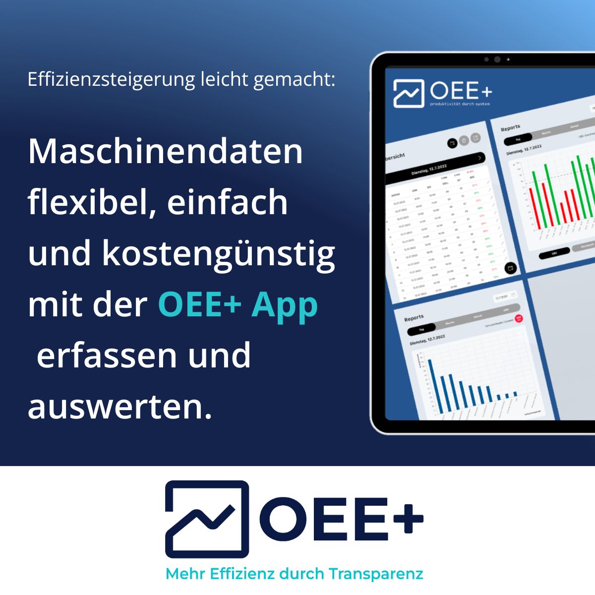 Hybric Codeworks GmbH Project - OEE+: Industry 4.0 app for productive manufacturing