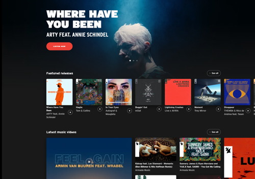 Your Next Agency Project - Armada Music - Electronic dance music label