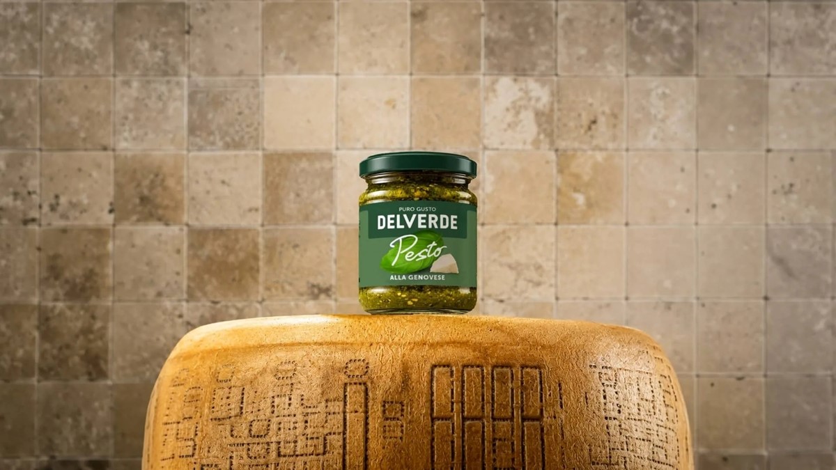 Rebranding the packaging design for the Delverde pesto range