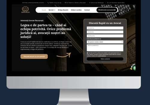 AGENTIE SEO PRO Project - Asistenta-avocat.ro, SEO Case Study for Legal Services