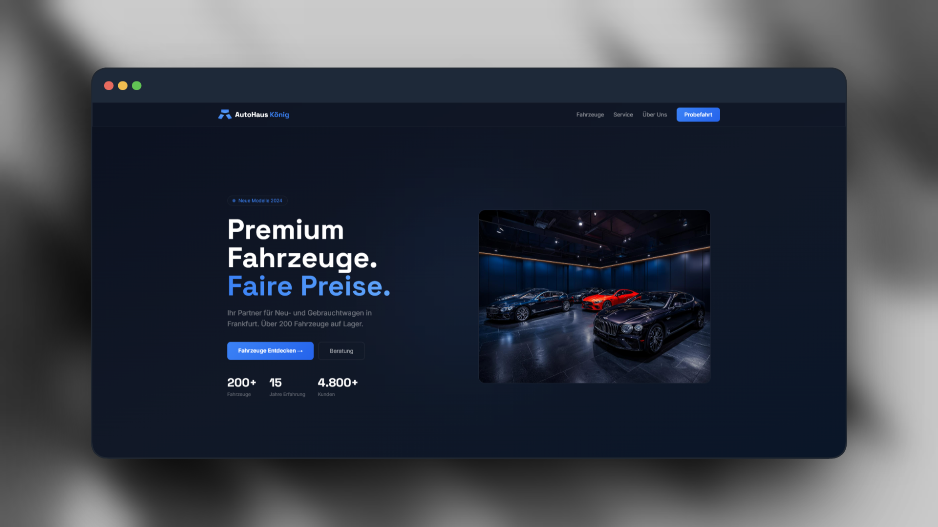 Genizi Project - Autohaus website