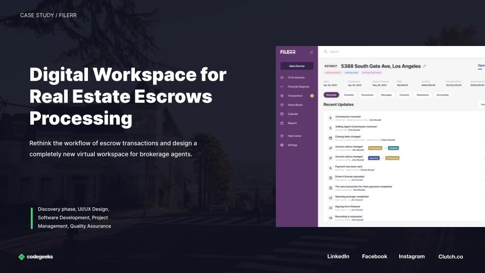 CodeGeeks Solutions Project - Real estate trust broker