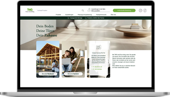 Kommdirekt GmbH Project - TWG - Interactive website for exhibition & sampling