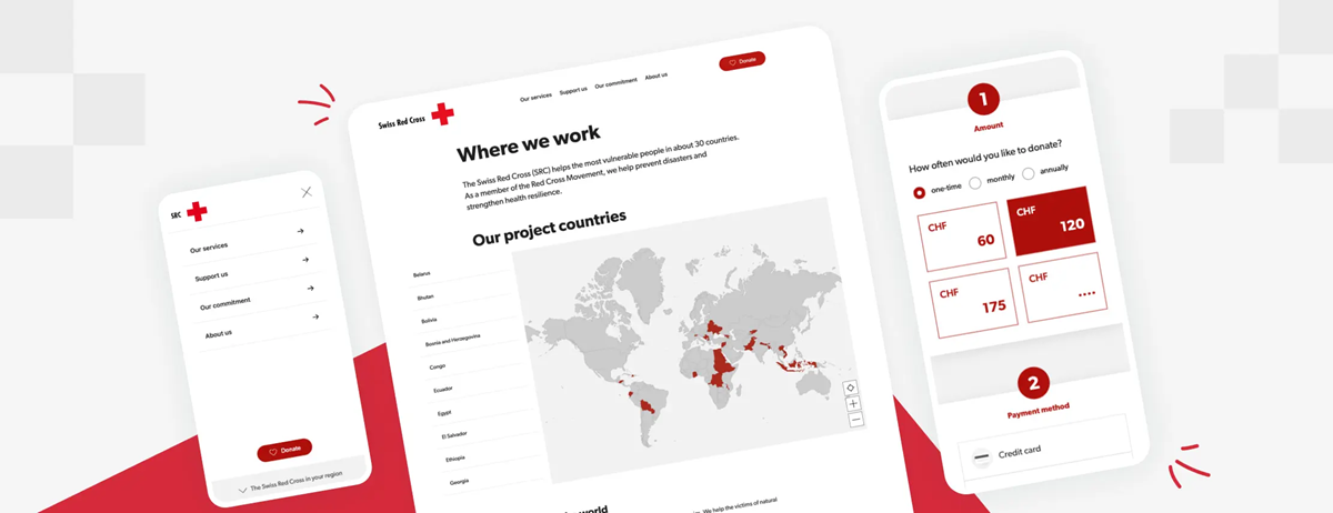 Un site web pour une organisation humanitaire