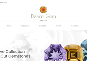 WebDealSoft Project - Desiregems jewelllery store