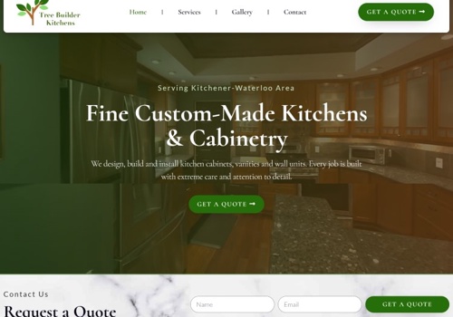 Tree Builder Kitchens - Branding & Web Design