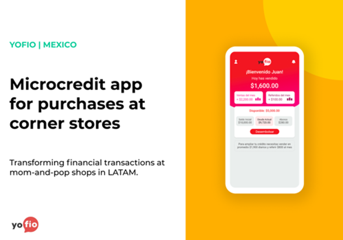 Microcredit app for purchases at corner stores - 