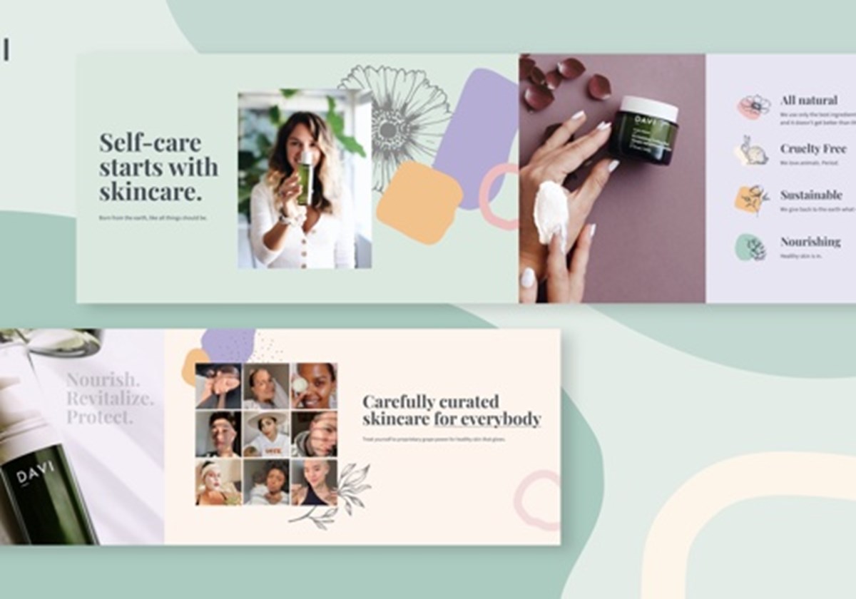 DAVI Skincare - Branding System - 