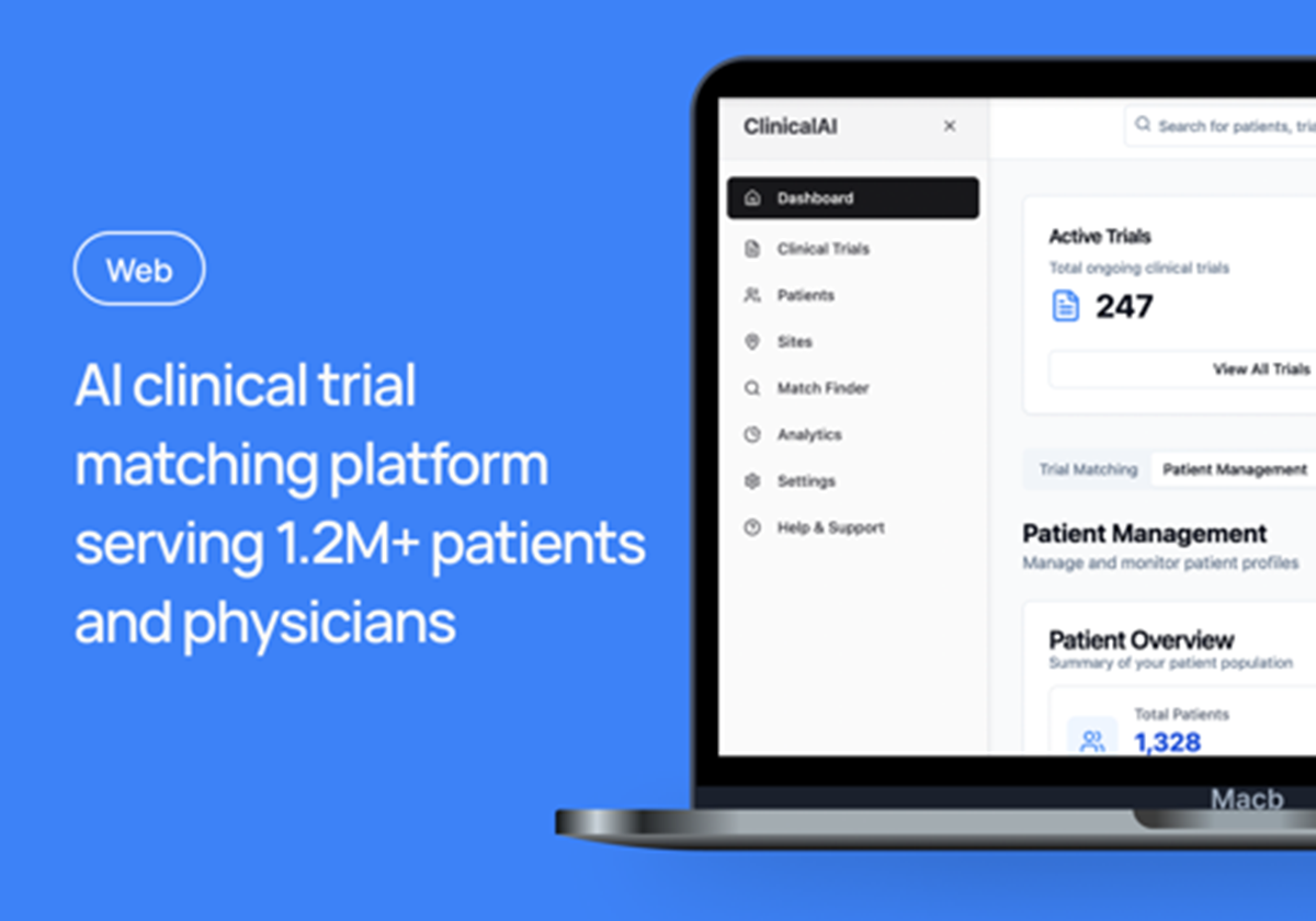 Custom AI clinical trial matching platform - Clinical trial matching platform