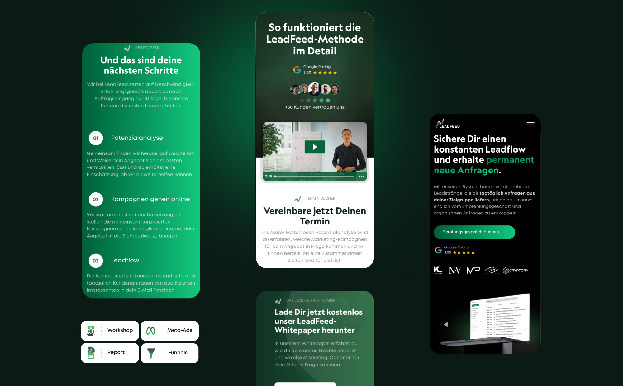 New website for online marketing agency