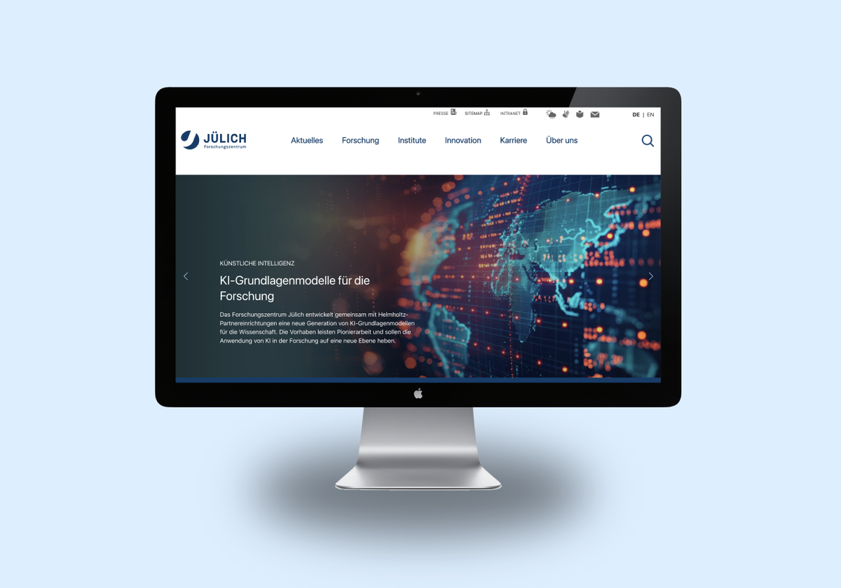 kitconcept GmbH Project - Web Relaunch Research Center Jülich