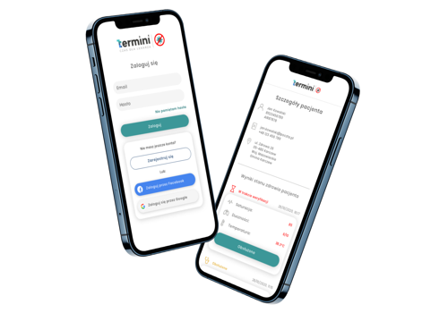UX-MAN Project - COVIDTermini.app - app for facilities and patients