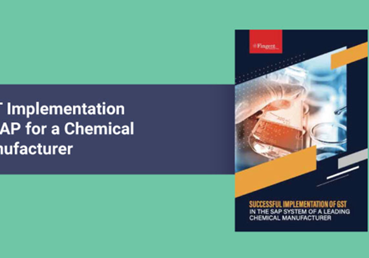 GST Implementation in SAP for a Chemical Manufactu - 