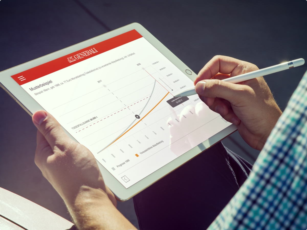 iseo Digitalagentur Project - Generali Rente - Sales success with apps