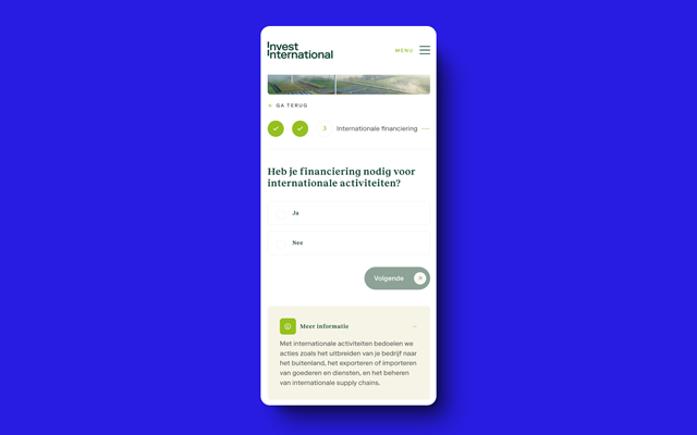 Label Vier Project - A clear, accessible website for Invest International