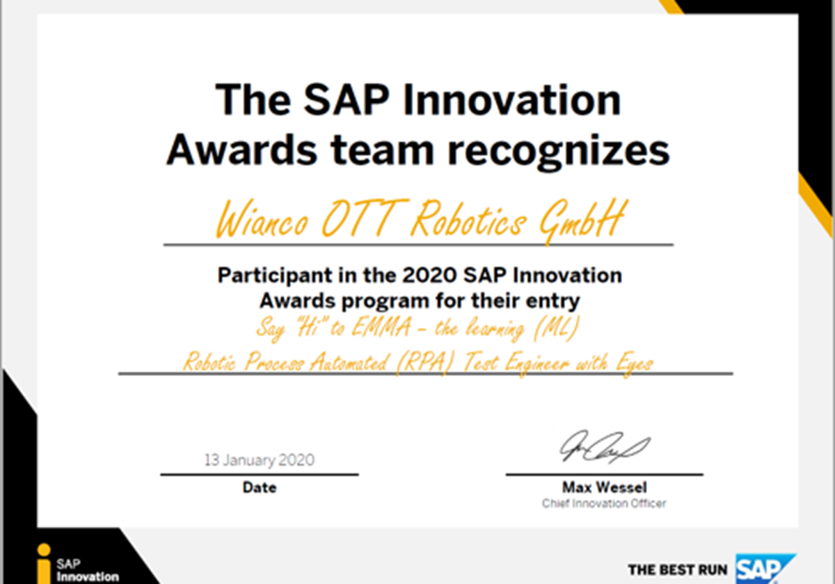 SAP Innovation Award - 