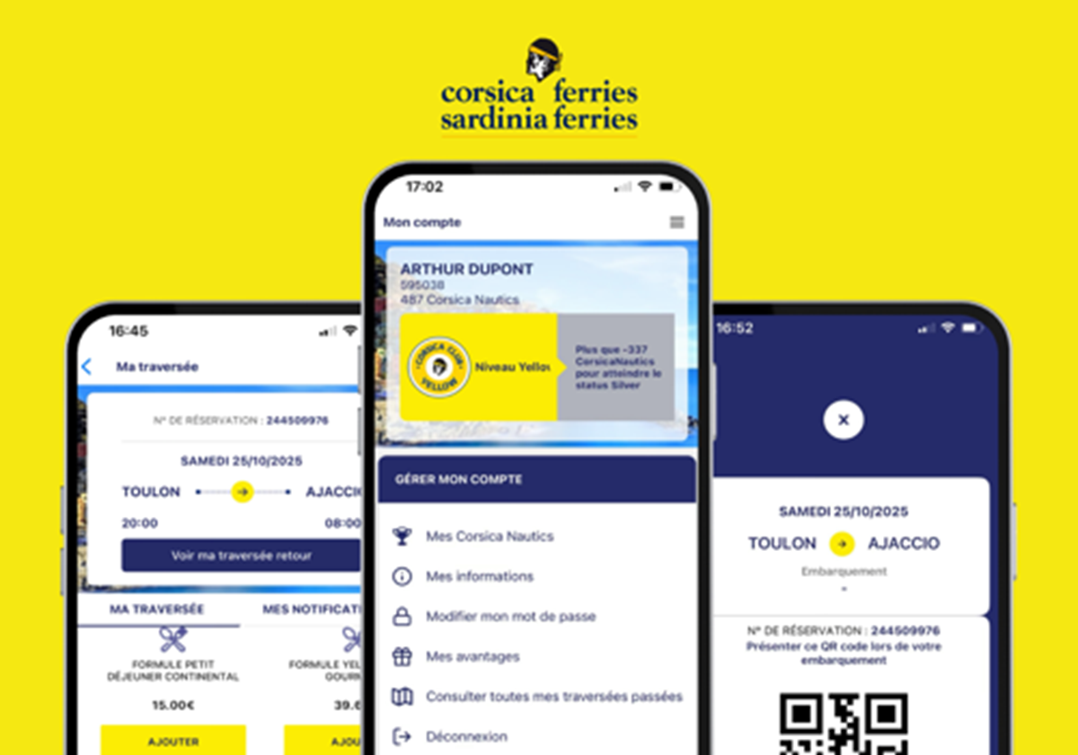 Mobile App - Corsica Ferries - Corsica Ferries