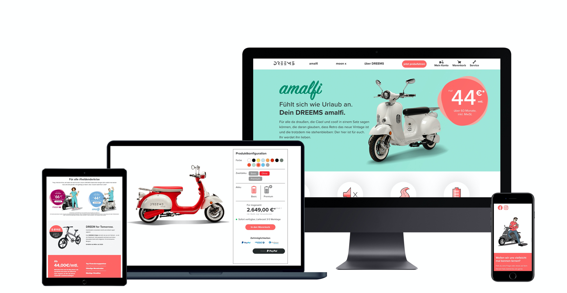 Digital Masters GmbH Project - Branding and online store for DREEMS