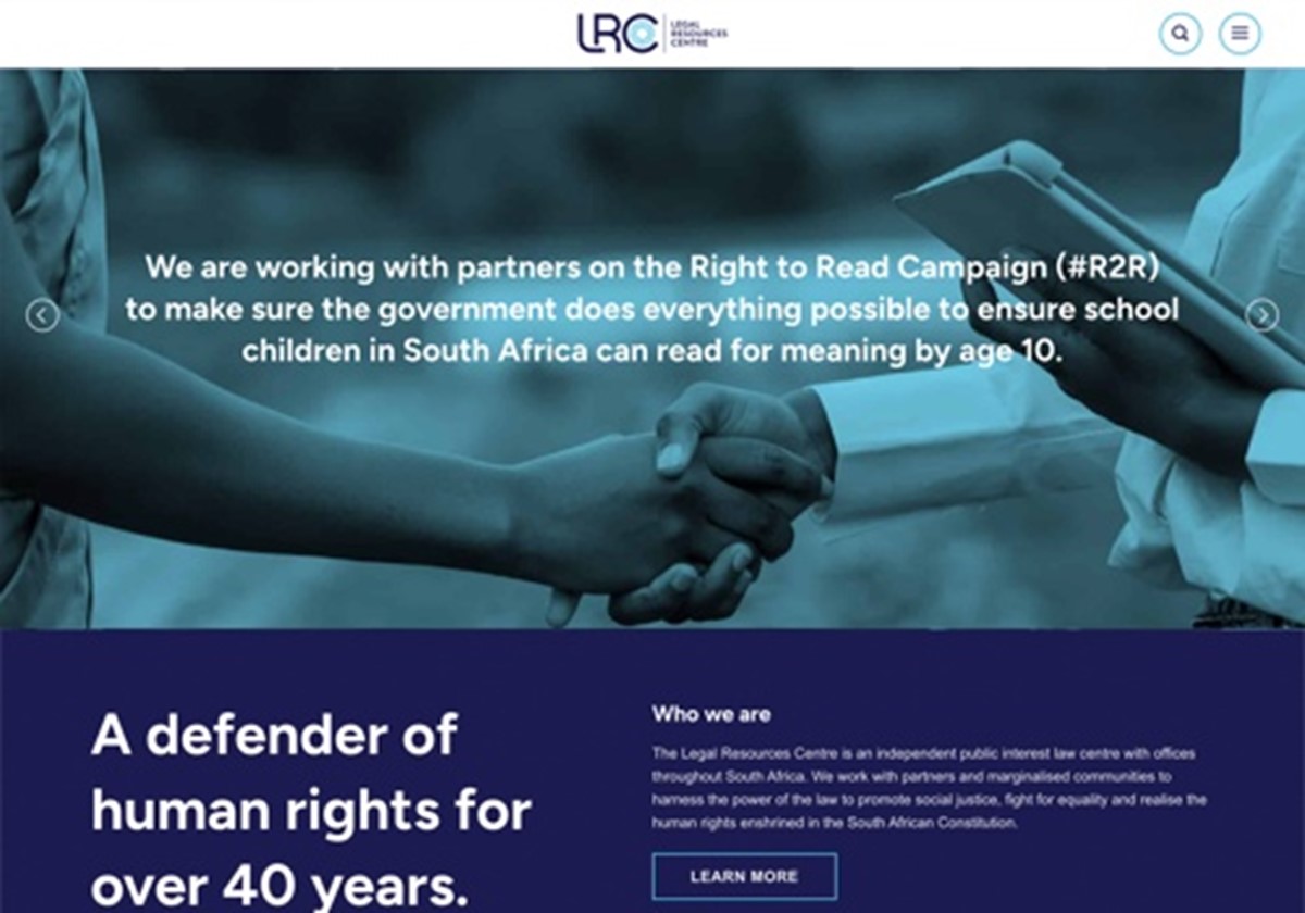 LRC Collaborate to Deliver Mission-Driven Website - Legal Resources Centre